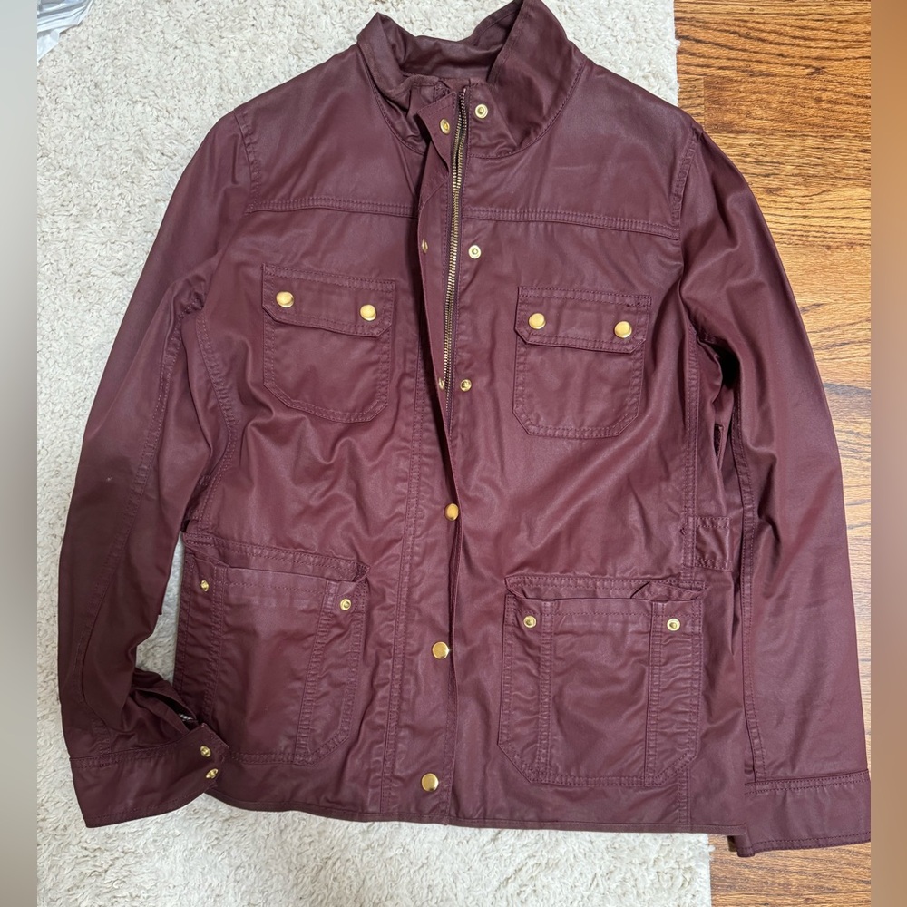 Closet Closing. JCrew waxed burgundy jacket